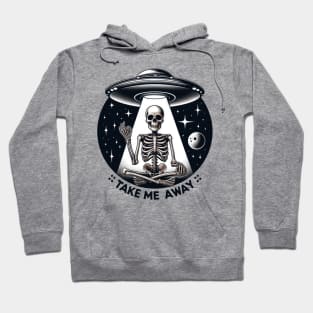 "Take Me Away" Skeleton and UFO Hoodie